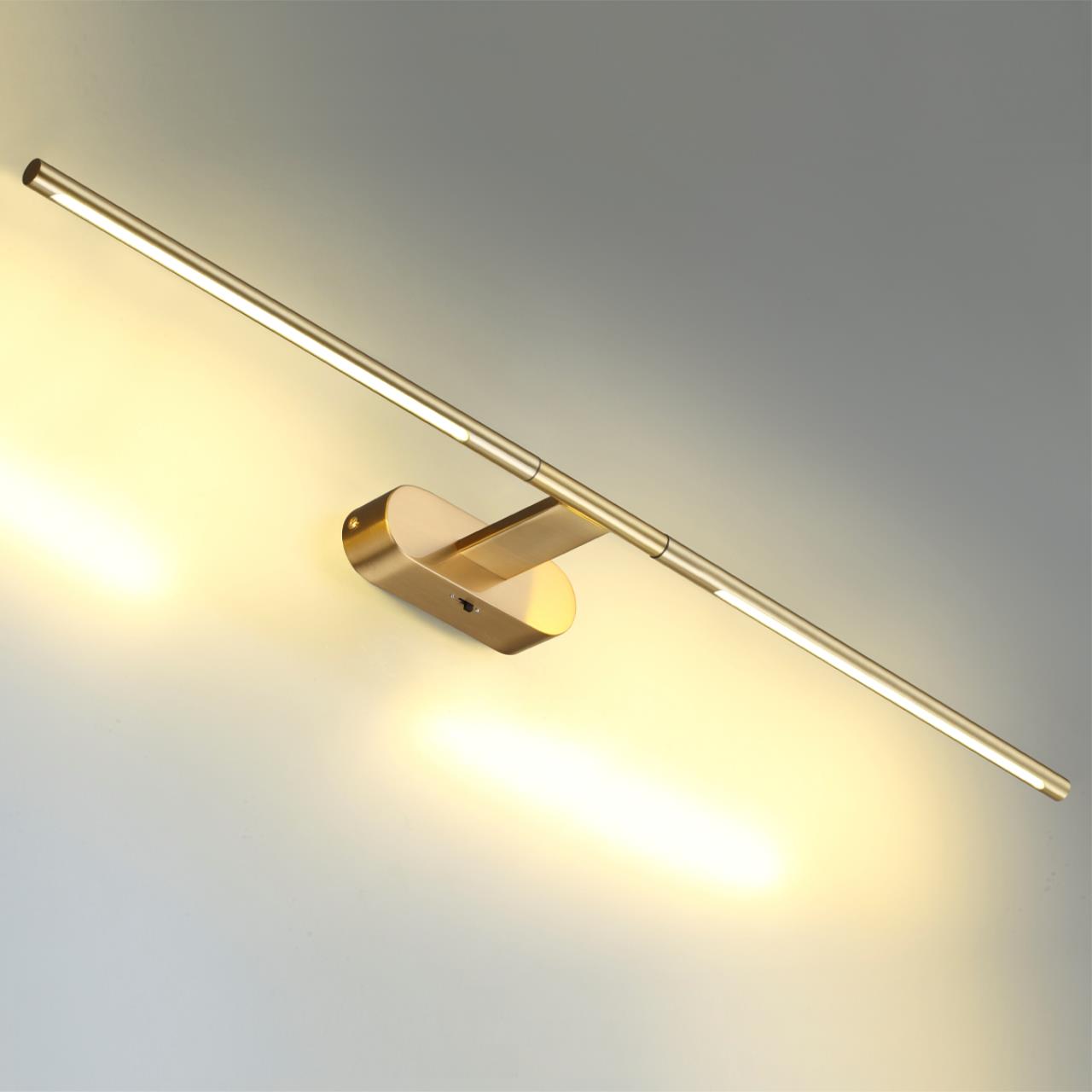 6635/9WL HIGHTECH ODL24 483 металл/античная бронза/акрил Настенный светильник IP20 LED 8W 3000K/3800K/5100K (перекл ч/з тумблер) 220V ALEDO — изображение 5