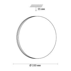 3015/CLN MINI SN 207 Светильник пластик/белый/под дерево LED 36Вт 4000K D330 IP43 SMALLI