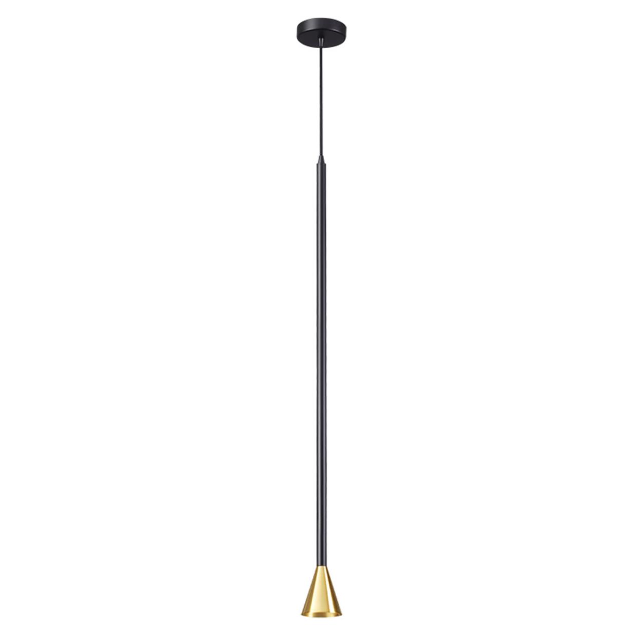 3884/1GB HIGHTECH ODL20 349 черно-золотистый/металл Подвесной светильник LED GU10 7W 220V PIPA