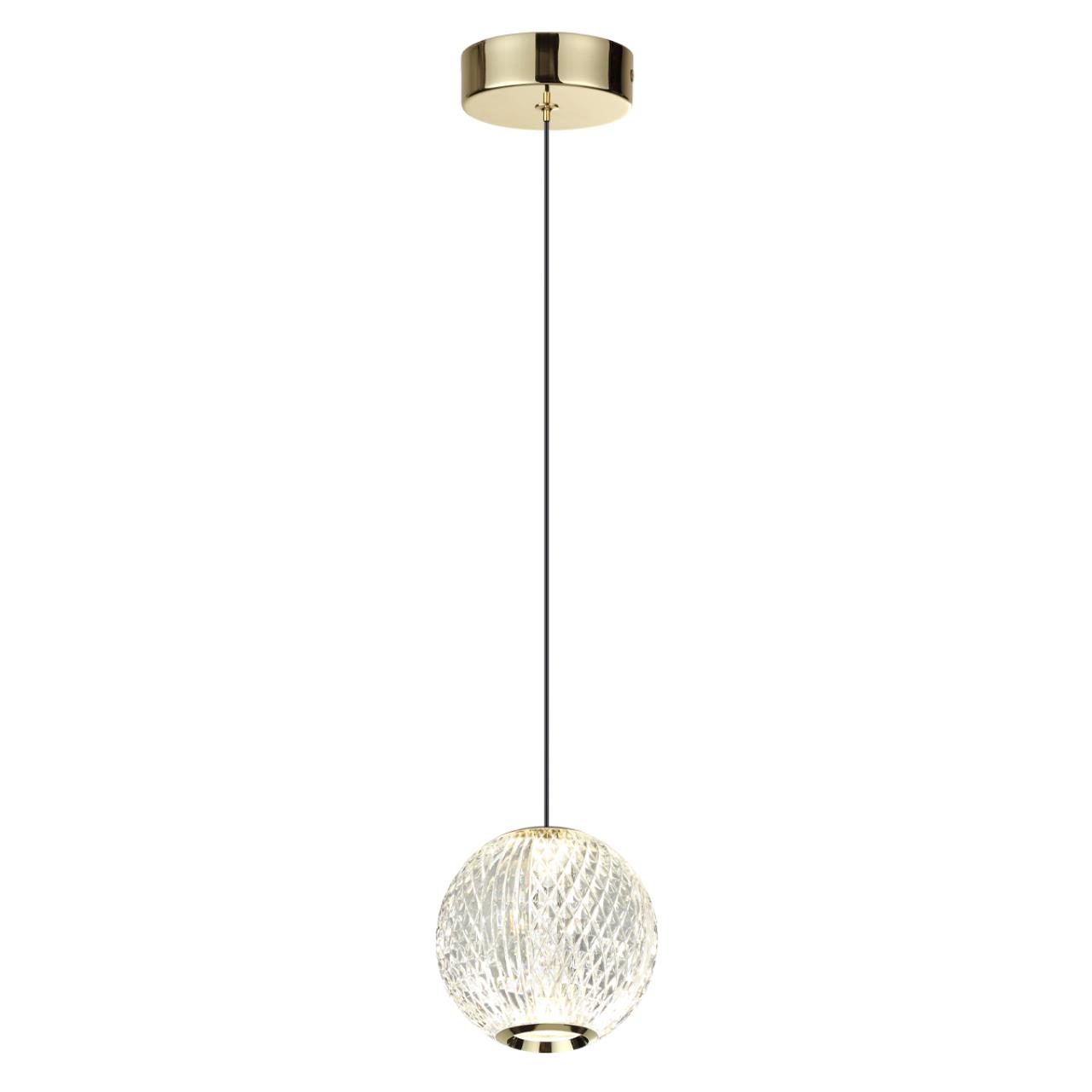 5008/5LA L-VISION ODL24 567 золотой/металл/акрил Подвес LED 5W 4000K 390лм CRYSTAL