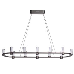 7143/65L HIGHTECH ODL26 513 Подвесной светильник темный никель/акрилл/металл IP20 LED 69W 3830Лм 3000K 180° 220V DEFANCE