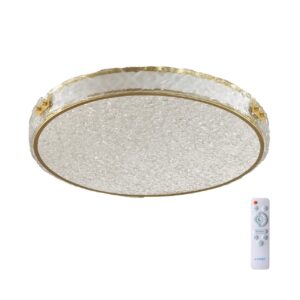 7722/100L PIKO LED SN 564 Светильник металл/пластик/стекло/белый/золотой LED 100Вт 3000-6000K D600 IP20 пульт ДУ FELICE
