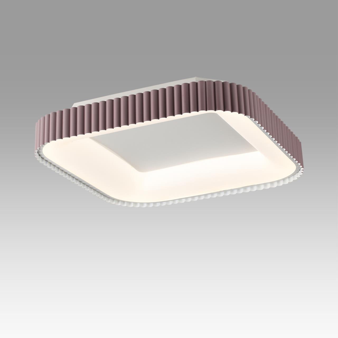 7770/56L AVRA LED SN 578 Светильник металл/белый/мокко LED (56Вт+14Вт) 3000-6000K 500х500 IP43 пульт ДУ+подсветка SHARMEL — изображение 4