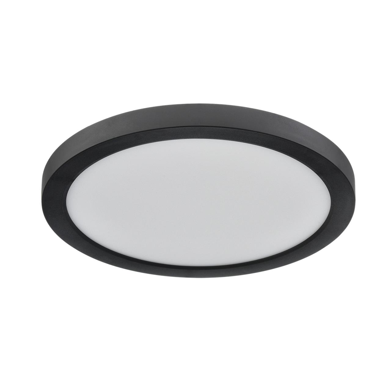 7788/18L MITRA LED SN 537 Светильник пластик/белый/черный LED 18Вт 3000/4000/6500К D225 IP44 CCT/датчик движения NEBULA BLACK