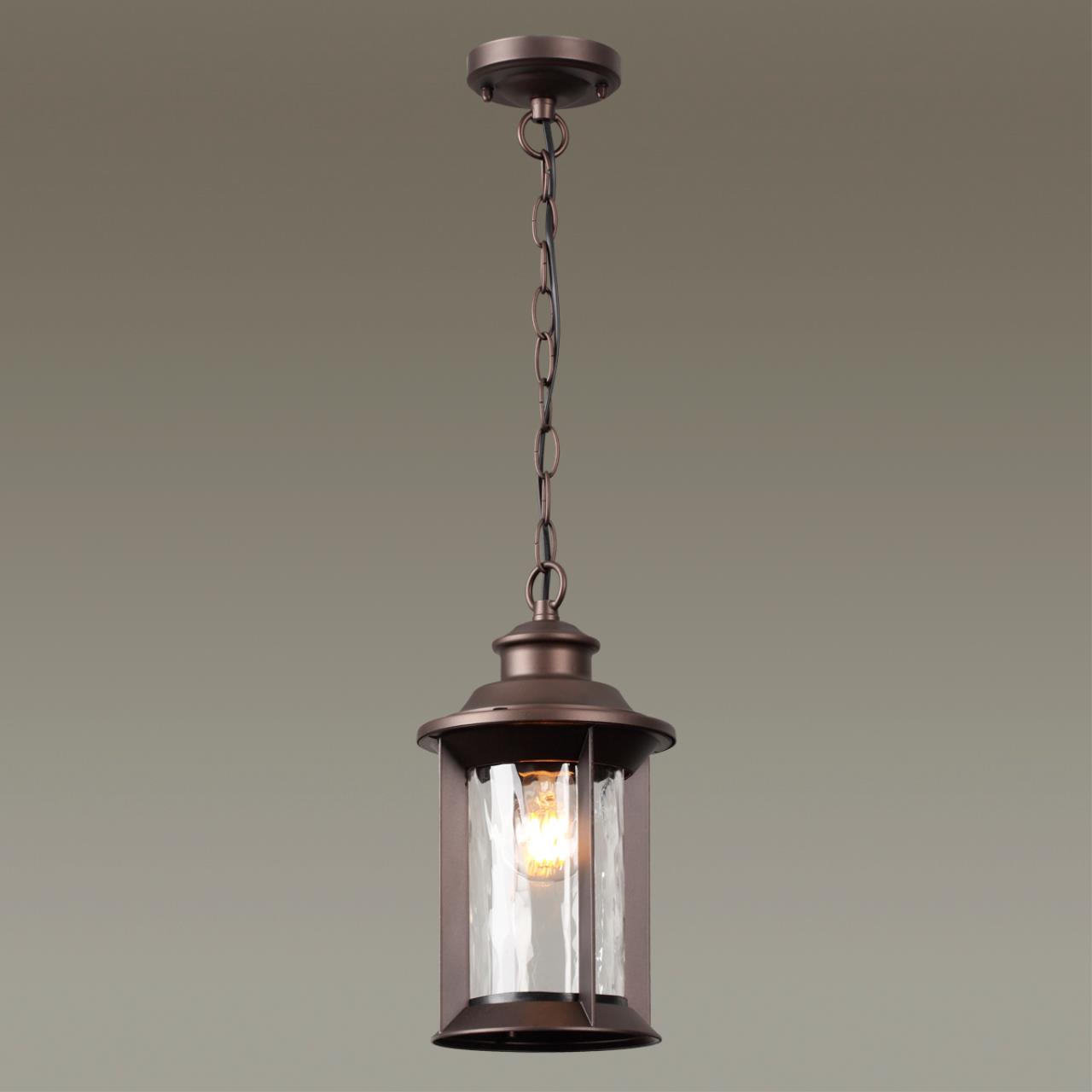 4961/1 NATURE ODL22 703 темно-коричневый/стекло Ландшафтный подвес E27 1*60W IP44 MAVRET — изображение 5