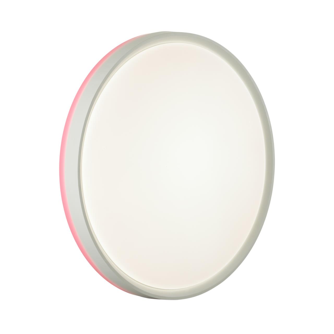 7708/DL COLOR SN 154 Светильник пластик/белый/розовый LED 48Вт 4000К D420 IP43 KEZO PINK — изображение 5