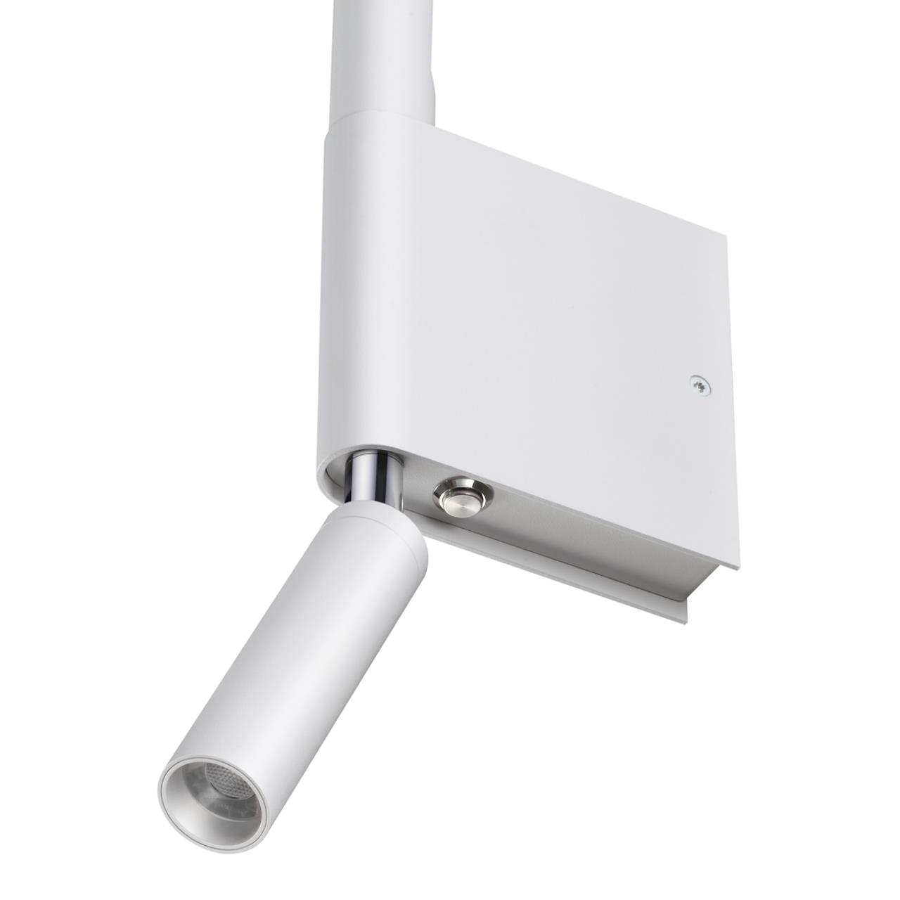 359435 OVER NT24 356 белый Светильник настенный с выключателем IP20 LED 5W+3W 220-240V 3000K 320Лм FERMO — изображение 3