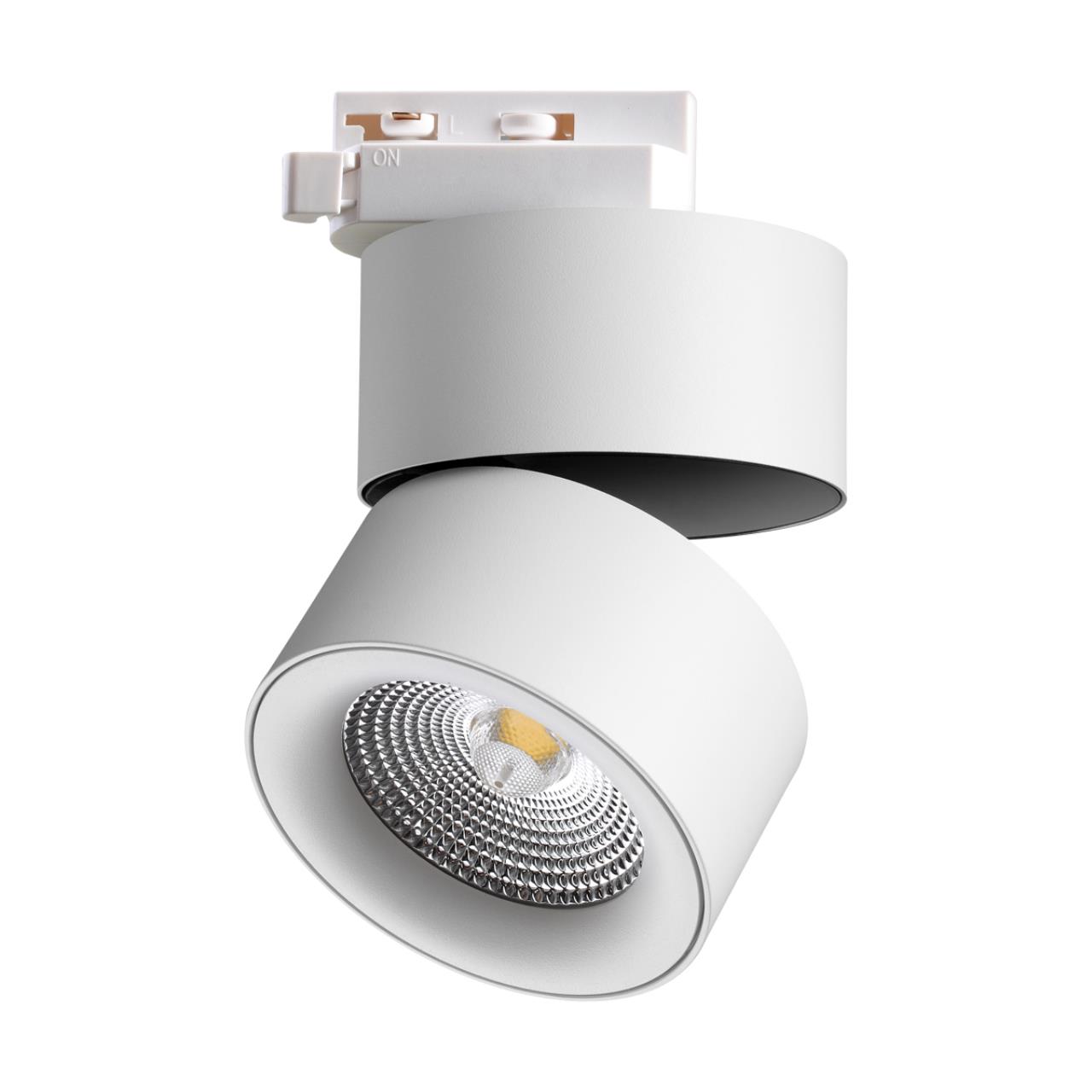 358786 PORT NT21 283 белый Светильник трековый однофазный трехжильный IP20 LED 25W 4000K 2200Лм 100-265V GRODA — изображение 5