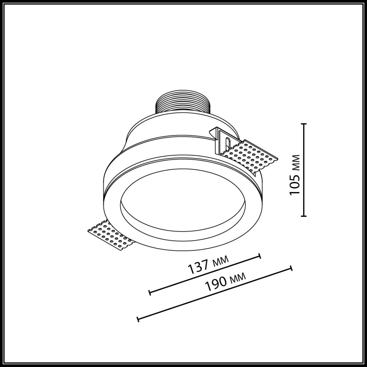 7168/7CL HIGHTECH ODL26 427 Потолочный светильник белый/гипс/металл IP20 LED 7W 816Лм 3000K 60° 220-240V MONTANA — изображение 2