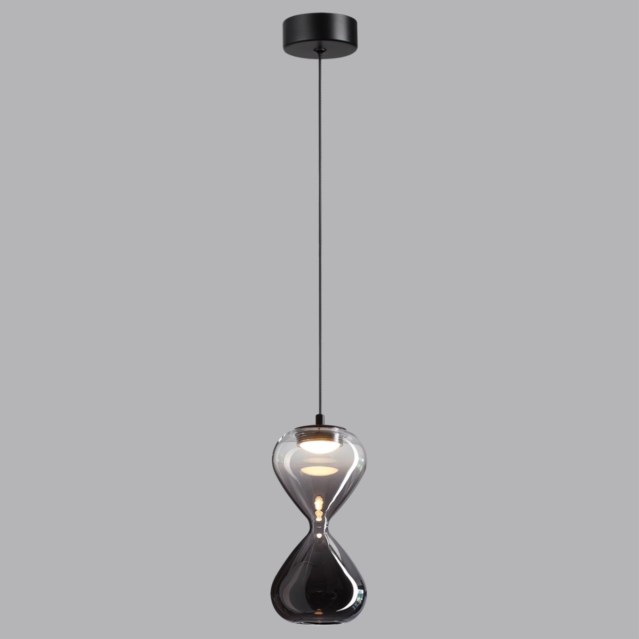 5092/4L PENDANT ODL25 357 черный/прозрачн/дымчатый градиент/металл/стекло Подвес LED 4W 4000K 388Лм GLESSI — изображение 5