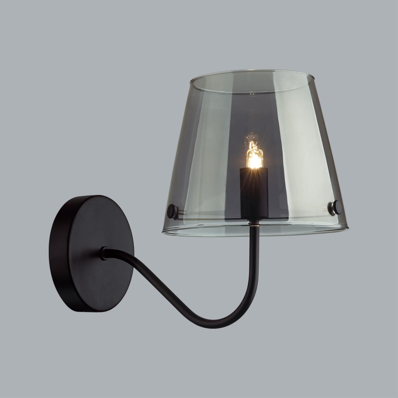 6570/1W MODERNI LN26 212 черный/дымчатый/металл/стекло Бра G9 1*20W 220V SMOKY — изображение 4
