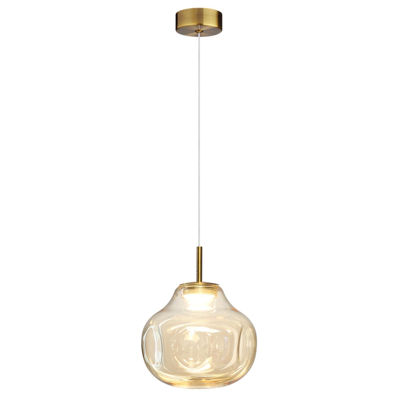 5097/4L PENDANT ODL25 363 античн.бронза/янтарный/металл/стекло Подвес LED 4W 4000K 388Лм VASO — изображение 3