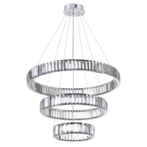 4930/88L L-VISION ODL24 593 хром/прозрачный металл/хрусталь Люстра LED 88W 4000K 10200Лм VEKIA
