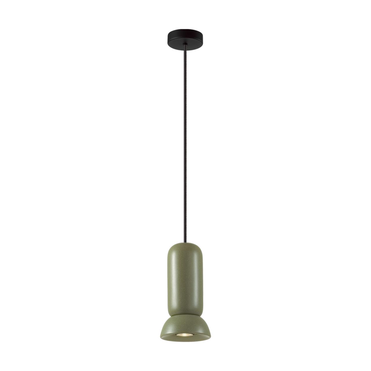5054/1B PENDANT ODL24 379 черный/зеленый/металл/керамика Подвес GU10 LED 4W KERAMA — изображение 3