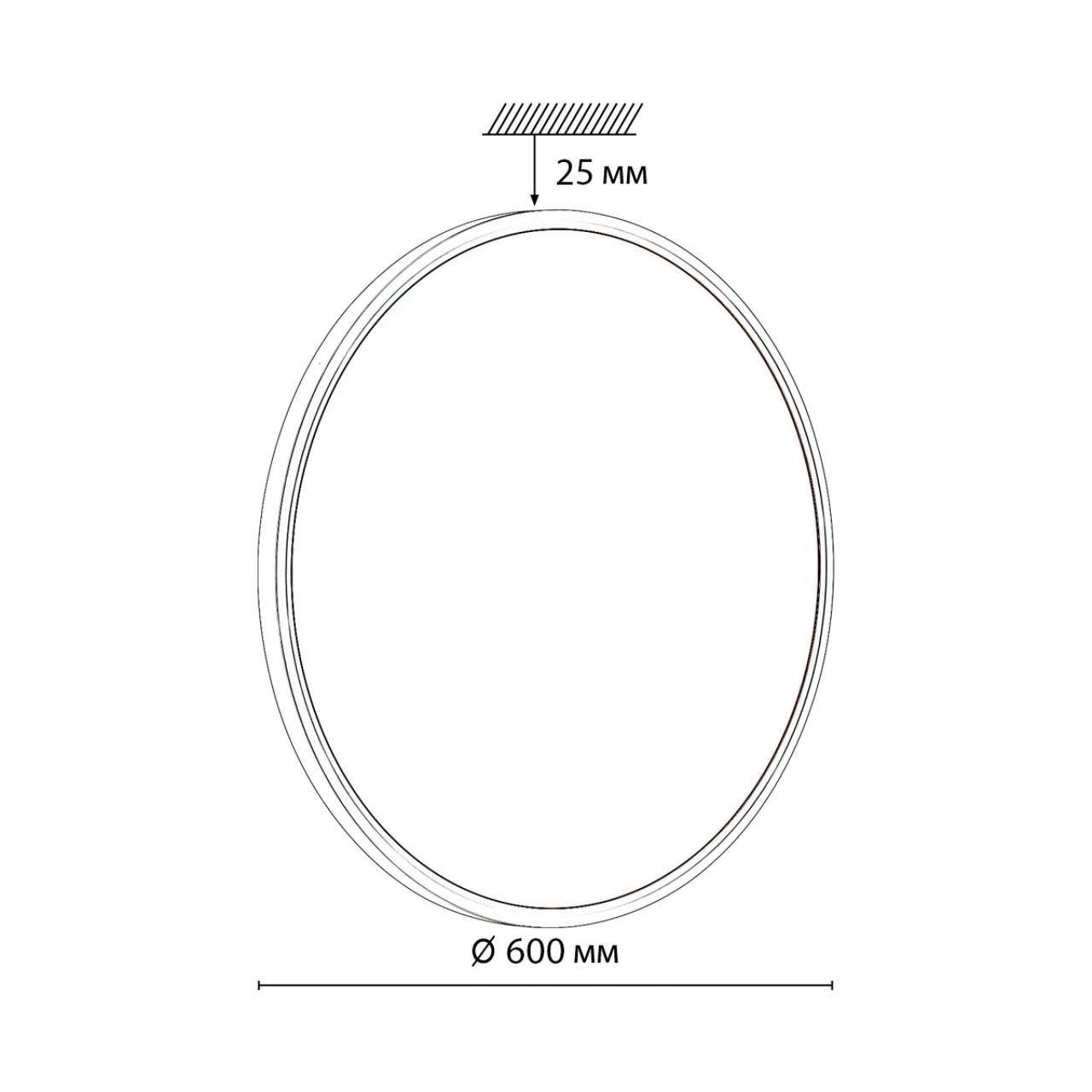 7659/48L MITRA LED SN 551 Светильник пластик/белый LED 48Вт 3000/4000K D600 IP40 ALFA WHITE — изображение 4