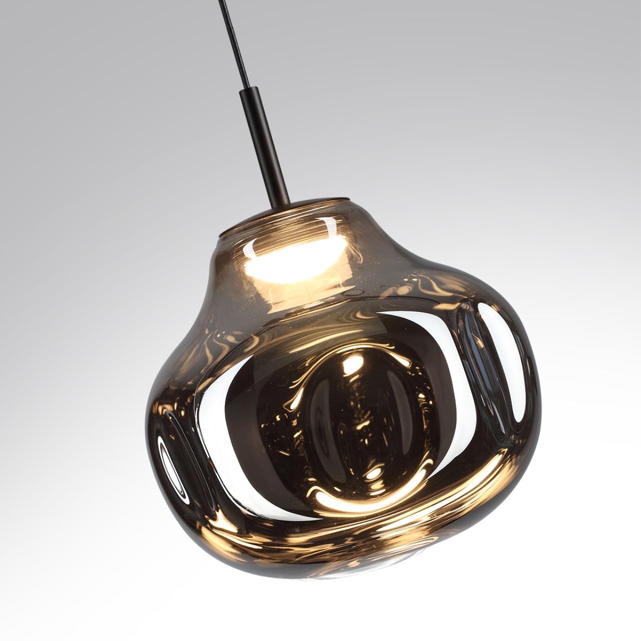 5097/4LC PENDANT ODL25 363 черный/дымчатый/металл/стекло Подвес LED 4W 4000K 388Лм VASO — изображение 5