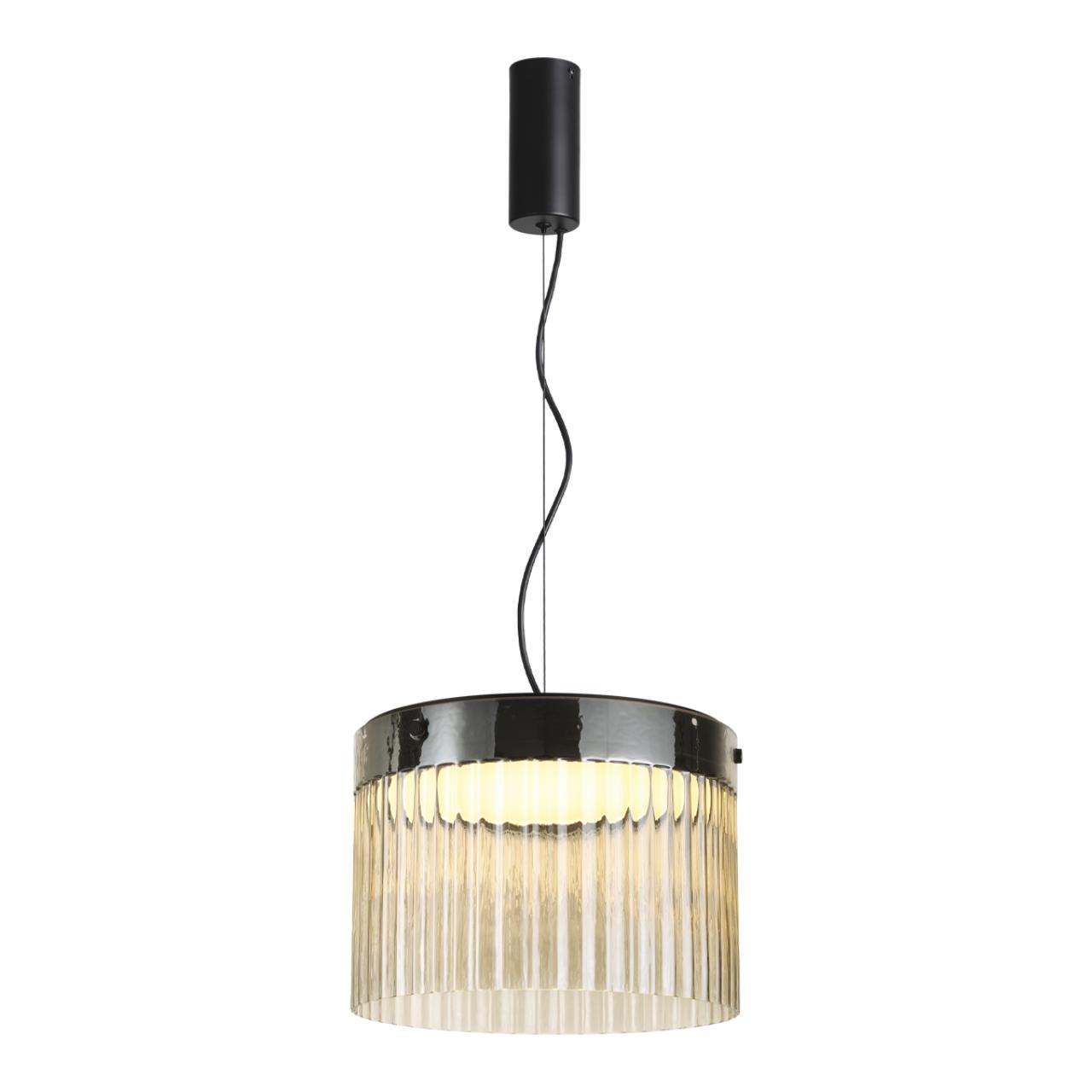 5047/24L L-VISION ODL24 000 черный/светл.янтарный/металл/стекло Подвес LED 24W 4000К 2715Лм PILLARI — изображение 3