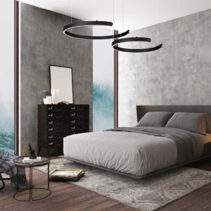 6534/43L LEDIO LN26 265 чёрный Светильник подвесной LED 43W  3000/4000/6000К 220V INDIE