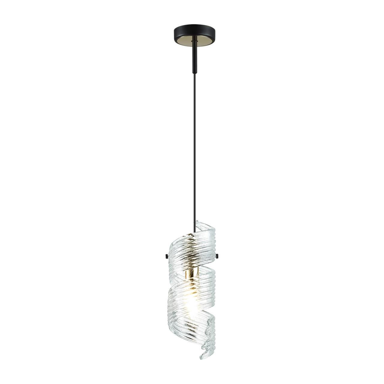 5439/1 MODERN ODL_EX25 071 черный/золото/металл/стекло Подвес/бра E14 1*40W FUSILLI — изображение 4