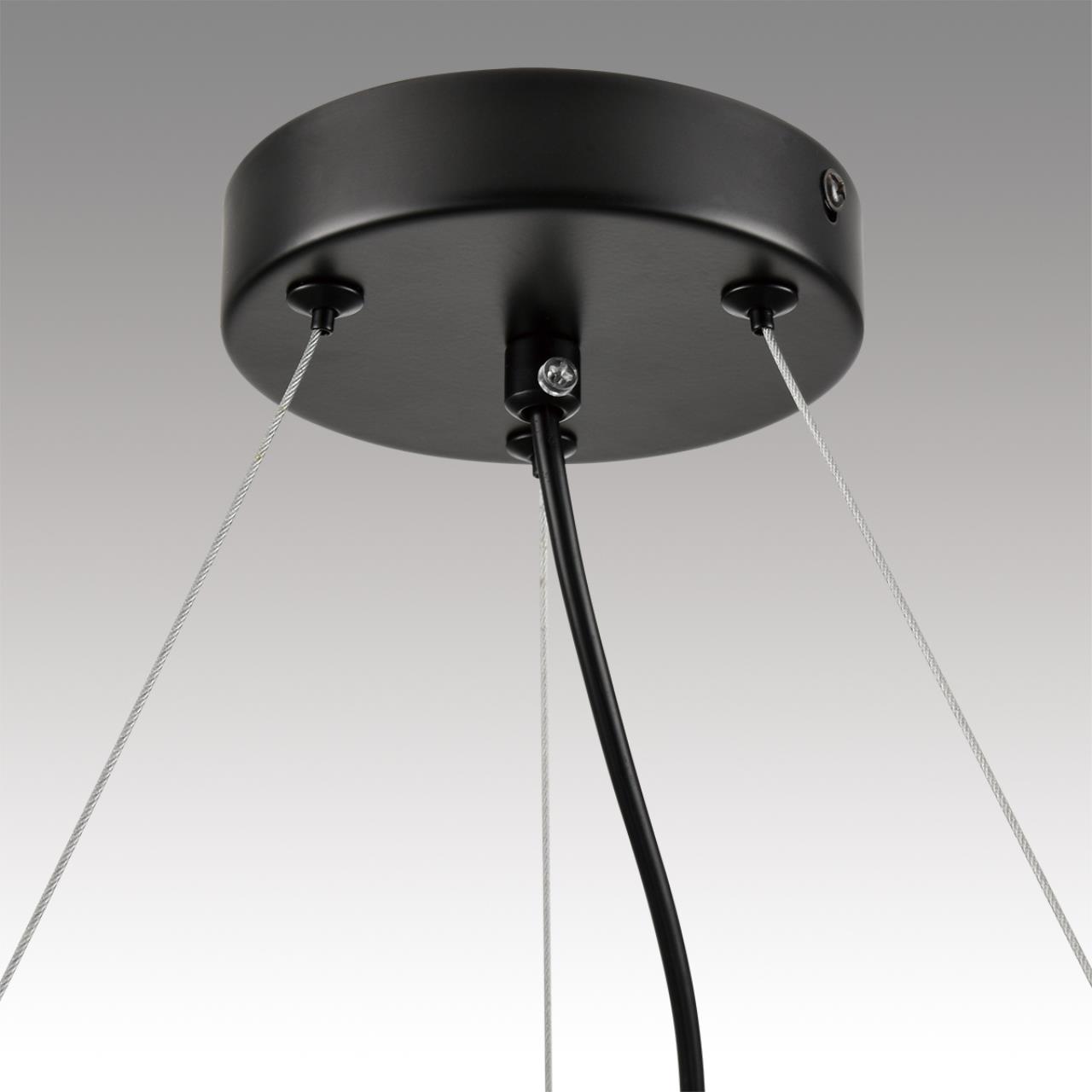 8232/6 COMFI LN26 230 черный/прозрачный, металл/стекло Светильник подвесной LED GX70 6*10W 220V NATALINA — изображение 7