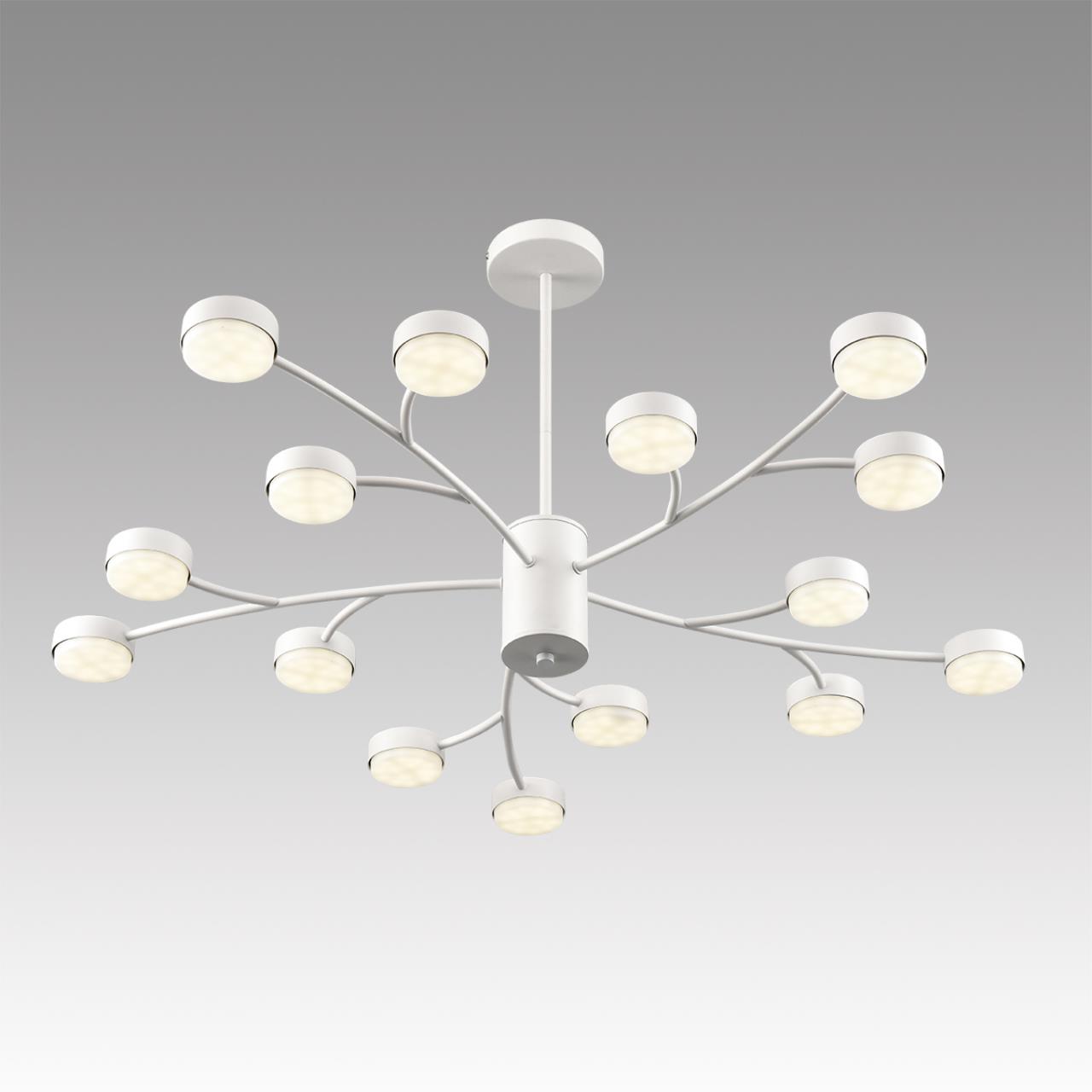 8265/15 COMFI LN26 233 металл/металл белый/белый Люстра GX53 LED 15*7W 220V TORINA — изображение 5
