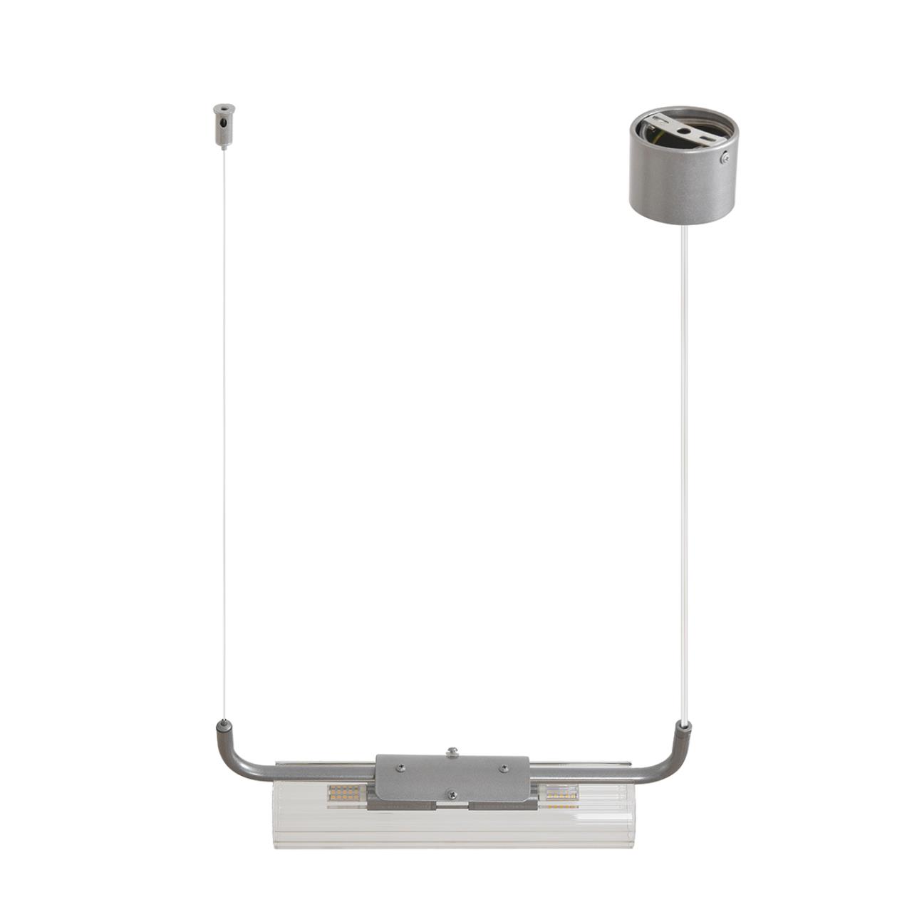 8258/2 SUSPENTIONI LN26 286 серебро/прозрачный, металл/стекло Подвес G9 2*20W 220V TORONTO — изображение 3