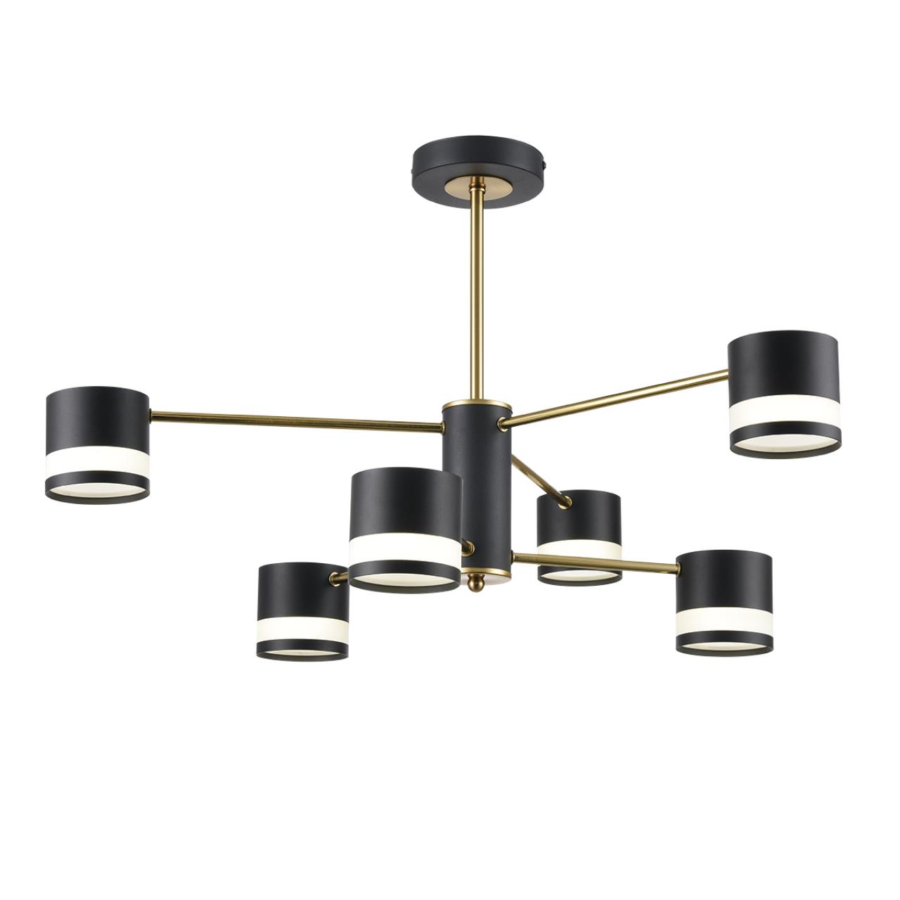 8240/6C COMFI LN26 239 черный/латунь, металл/акрил Люстра потолочная LED GX53 6*7W 220V LANIKA — изображение 6