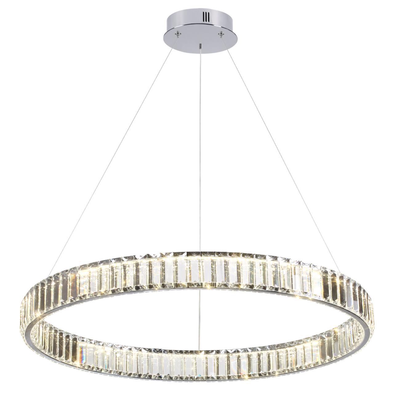 4930/45L L-VISION ODL24 591 хром/прозрачный металл/хрусталь Люстра LED 45W 4000K 5350Лм VEKIA — изображение 6
