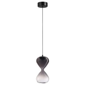 5092/4LA PENDANT ODL25 357 черный/дымчатый градиент/прозрачн./металл/стекло Подвес LED 4W 4000K 388Лм GLESSI