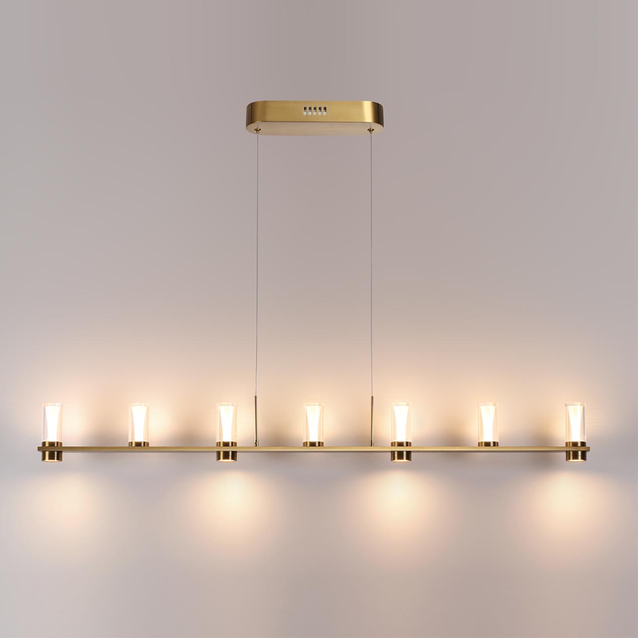 7144/45L HIGHTECH ODL26 515 Подвесной светильник античная бронза/акрилл/металл IP20 LED 40W 2470Лм 3000K 180° 220V DEFANCE — изображение 5