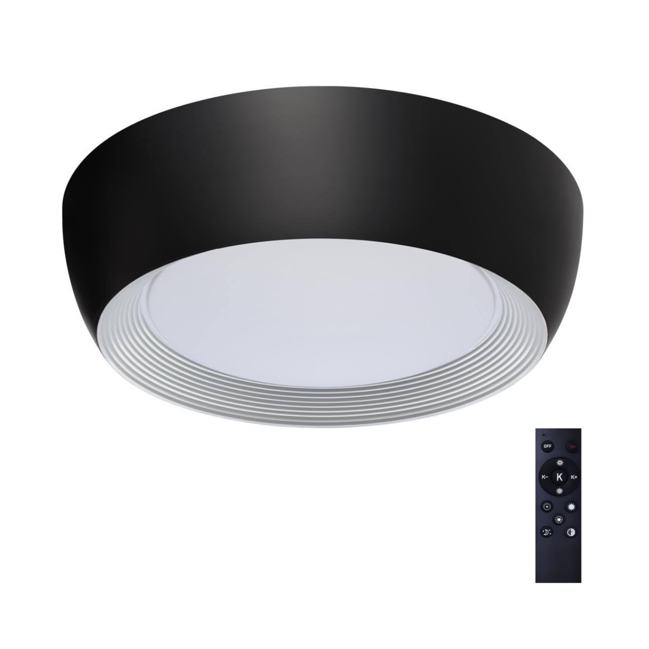 7716/54L AVRA LED SN 590 Светильник металл/акрил/белый/черный LED 54Вт 3000-6500К D500 IP20 пульт ДУ CRONUS