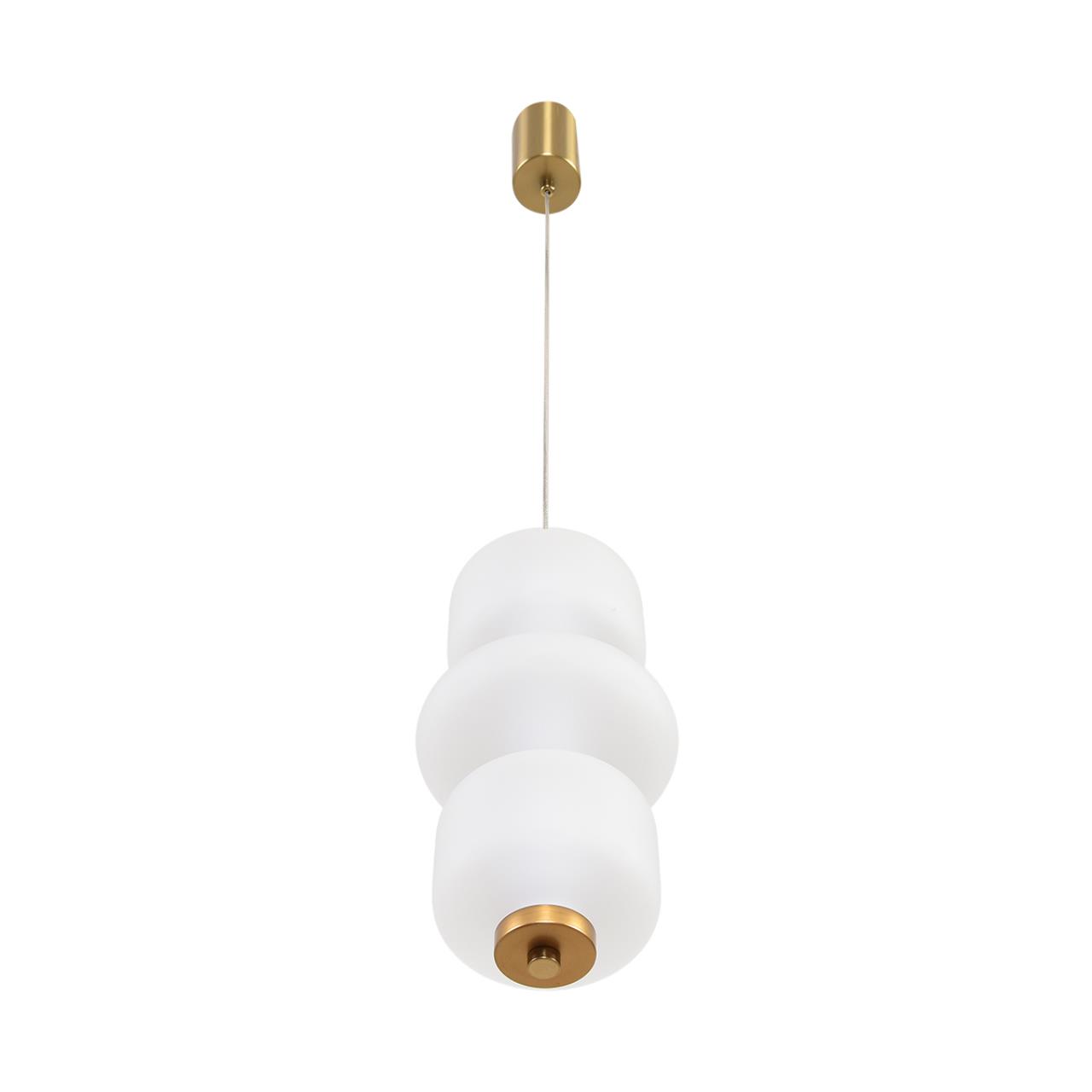 8324/25L LEDIO LN26 377 бронза/белый, металл/стекло Подвес LED 10W 4000K 220V TAISHA — изображение 3