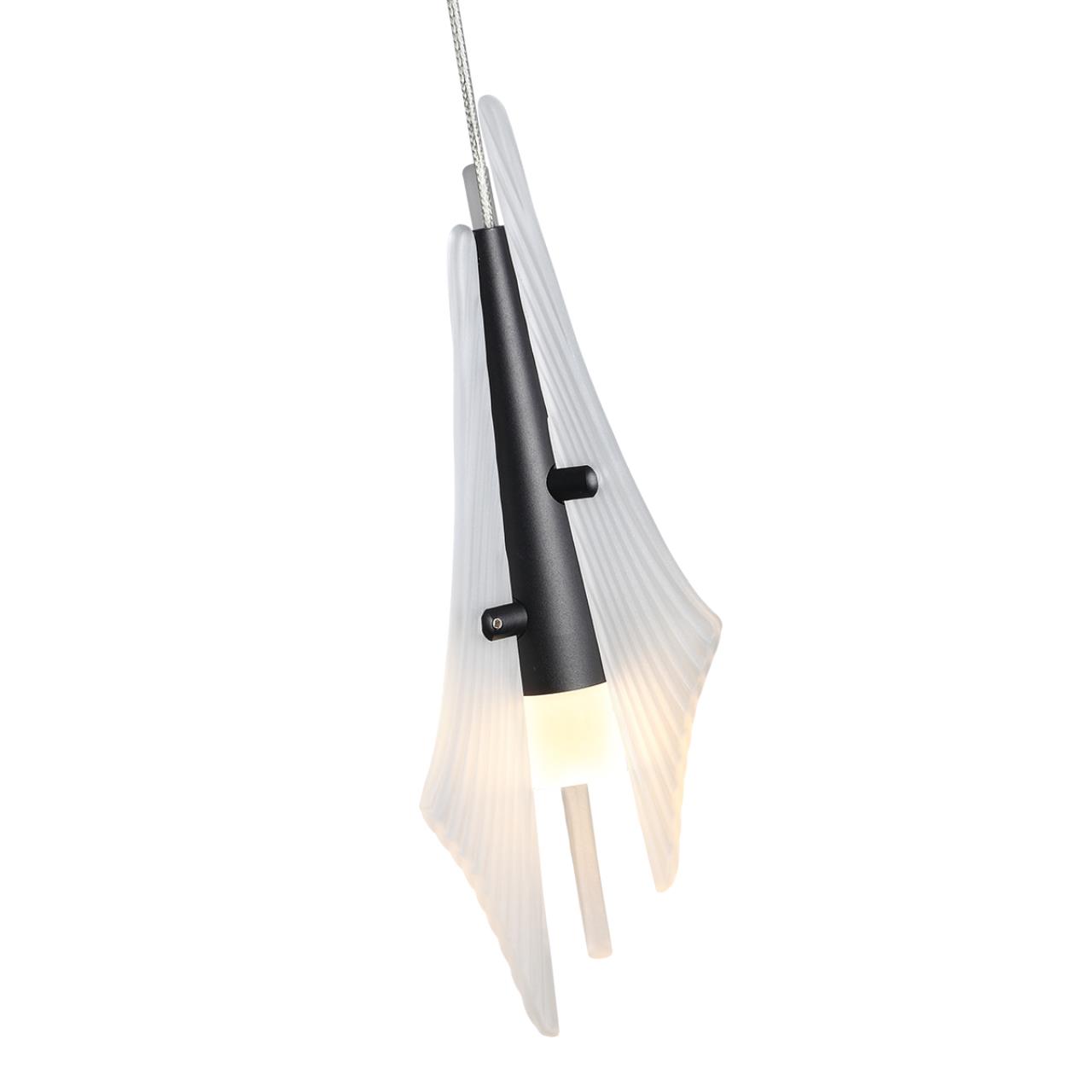 5442/6LA L-VISION ODL_EX26 059 черный/бел.матовый/металл/стекло/акрил Подвес LED 6W 3000K 633Лм AFALINA — изображение 6