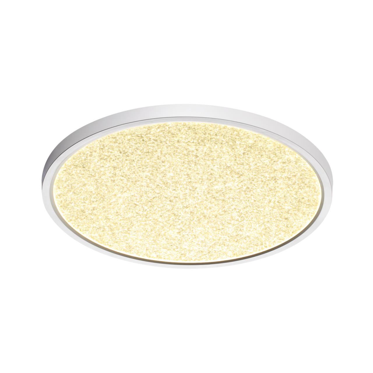 7661/32L MITRA LED SN 555 Светильник пластик/белый LED 32Вт 3000/4000K D400 IP40 OMEGA WHITE — изображение 3