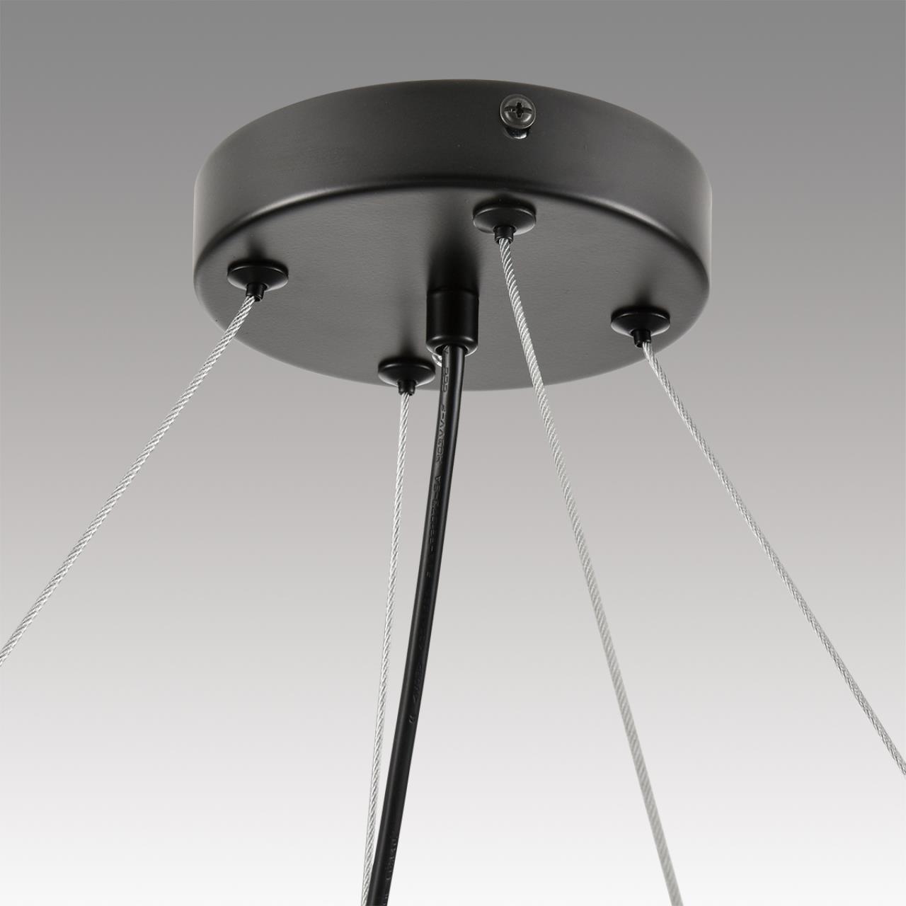 8232/8 COMFI LN26 230 черный/прозрачный, металл/стекло Светильник подвесной LED GX70 8*10W 220V NATALINA — изображение 8