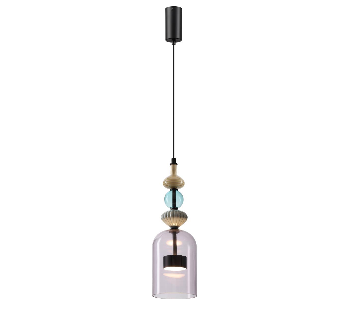 5046/12LA L-VISION ODL24 368 черный/фиолетовый/металл/стекло/керамика Подвес LED 12W 4000К 1400Лм PALLETA — изображение 3