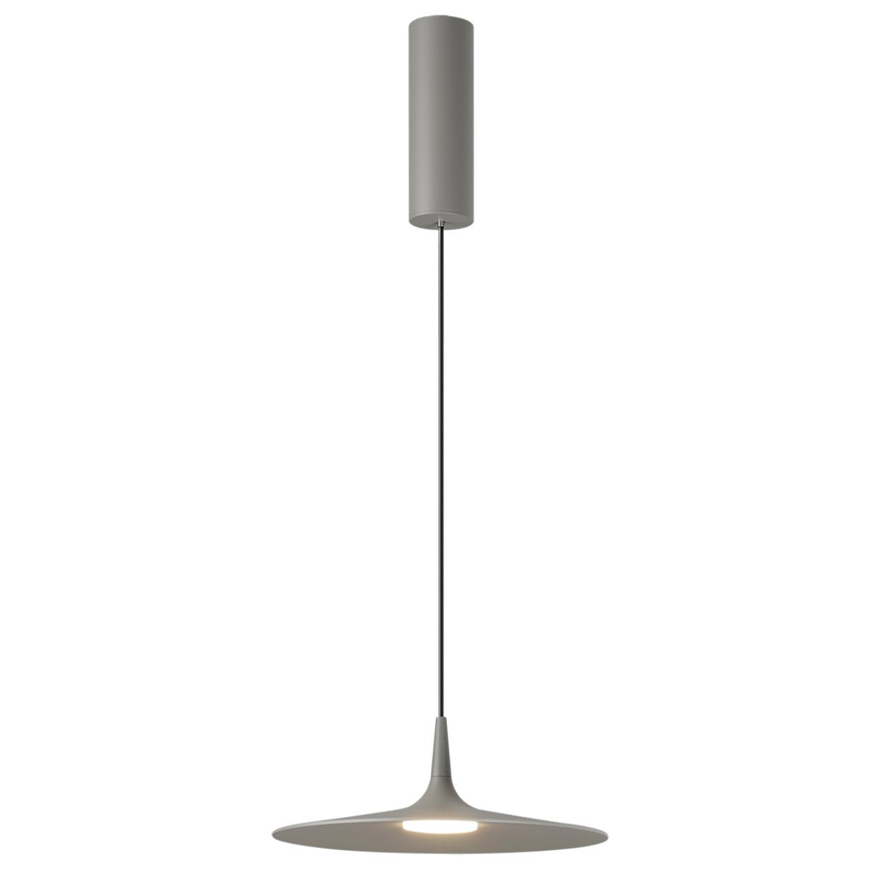 7038/12L HIGHTECH ODL25 000 серый/металл/акрил Подвесной светильник IP20 LED 12W 3000K AC90-260V SOMBRA — изображение 5
