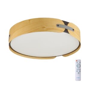 7721/120L AVRA LED SN 597 Светильник металл/пластик/белый/черный/дерево LED 120Вт 3000-6000K D700 IP20 пульт ДУ CORAGGIO