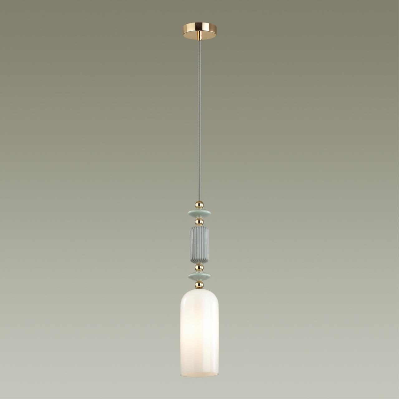 4861/1A CLASSIC ODL_EX21 131 золото/разноцветн./керамика/стекло Подвес E14 1*40W CANDY — изображение 5