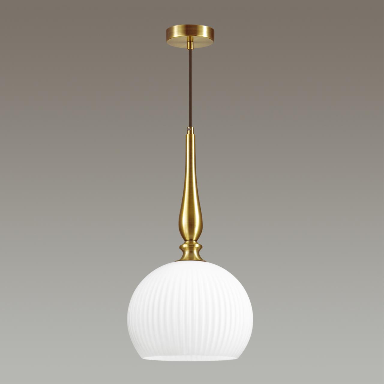 4766/1 PENDANT ODL21 413 белый/бронзовый Подвес E27 60W RUNGA — изображение 5