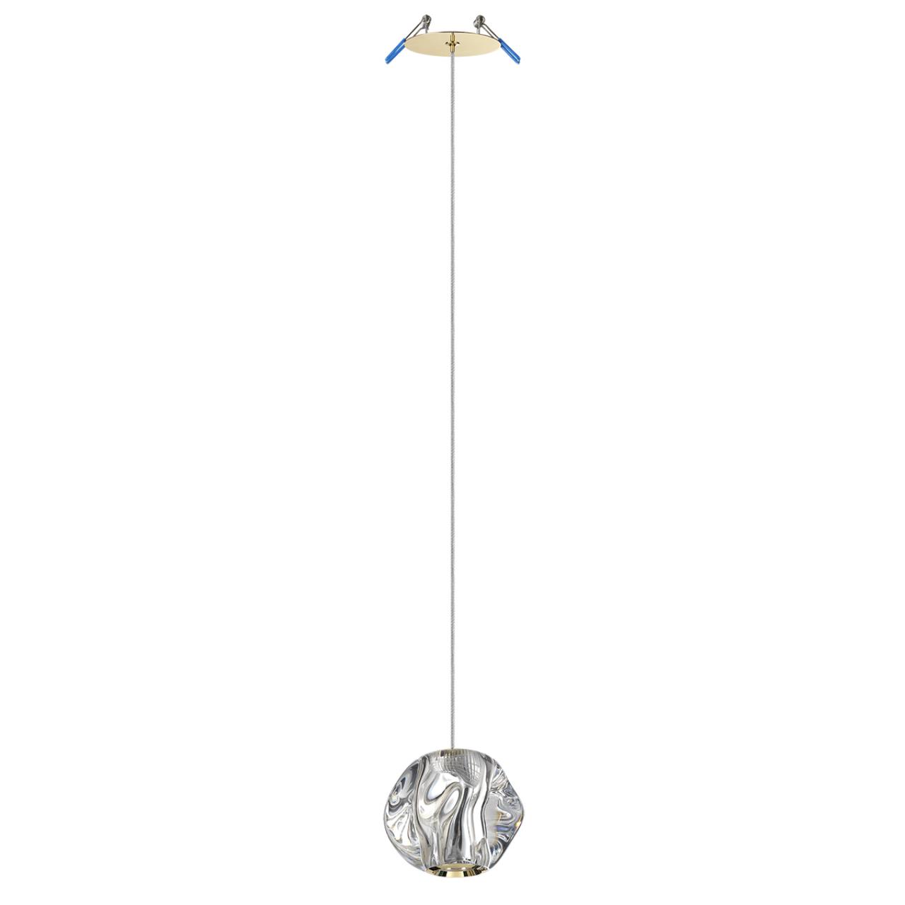 5085/5L L-VISION ODL25 563 золото/прозрачный/металл/акрил Подвес LED 5W 4000K 240Лм JEMSTONE — изображение 5