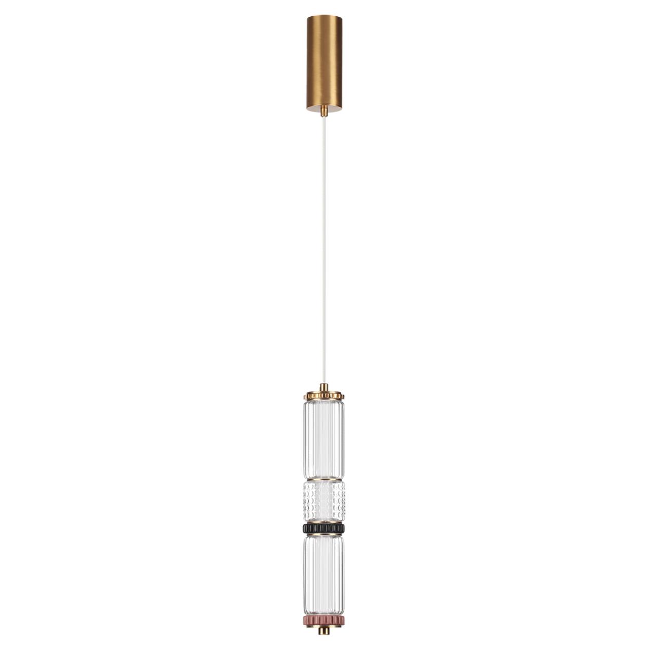 5455/12L L-VISION ODL_EX26 043 сатин.латунь/терракот/черный Подвес LED 12W 4000K COLLIER