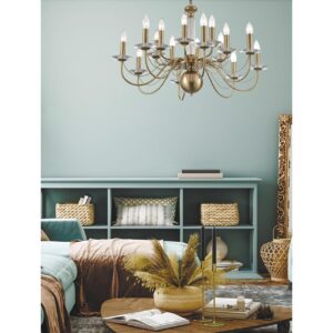 8033/16 CLASSI LN26 080 медь, металл/стекло Люстра подвесная Е14 16*40W 220V INCANTO