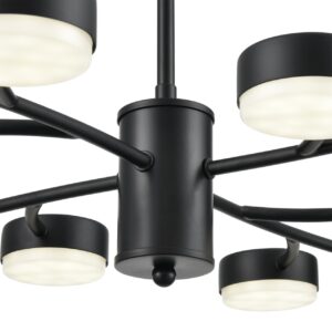 8117/12 COMFI LN26 235 черный, металл Люстра LED GX53 12*7W 220V TORINA