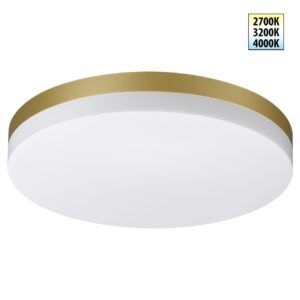 359734 STREET NT25 780 золото матовое Светильник ландшафтный с переключ. цв. температуры и мощности LED IP65 30/35/40W 180-265V 2700К3200К4000К OPAL