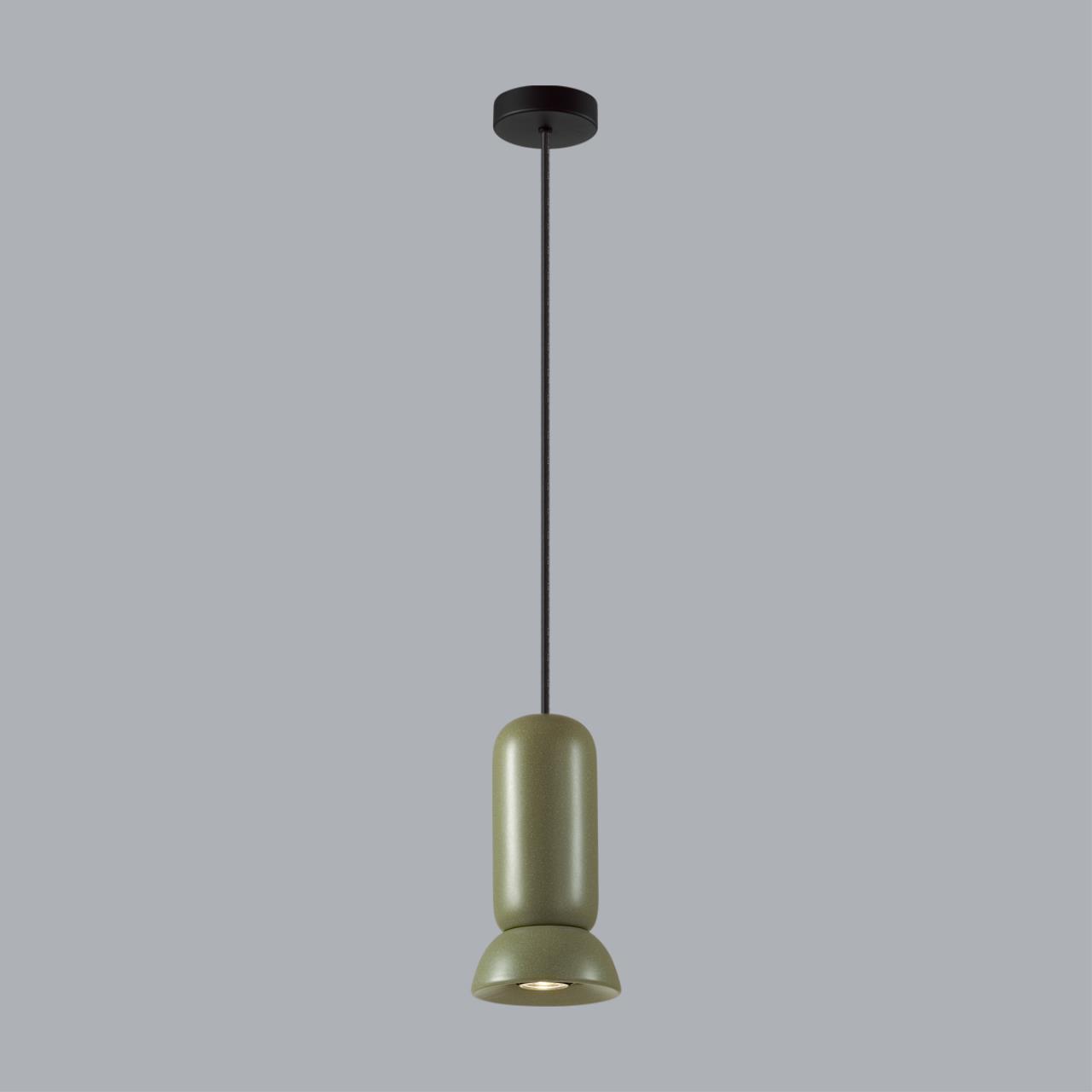 5054/1B PENDANT ODL24 379 черный/зеленый/металл/керамика Подвес GU10 LED 4W KERAMA — изображение 4