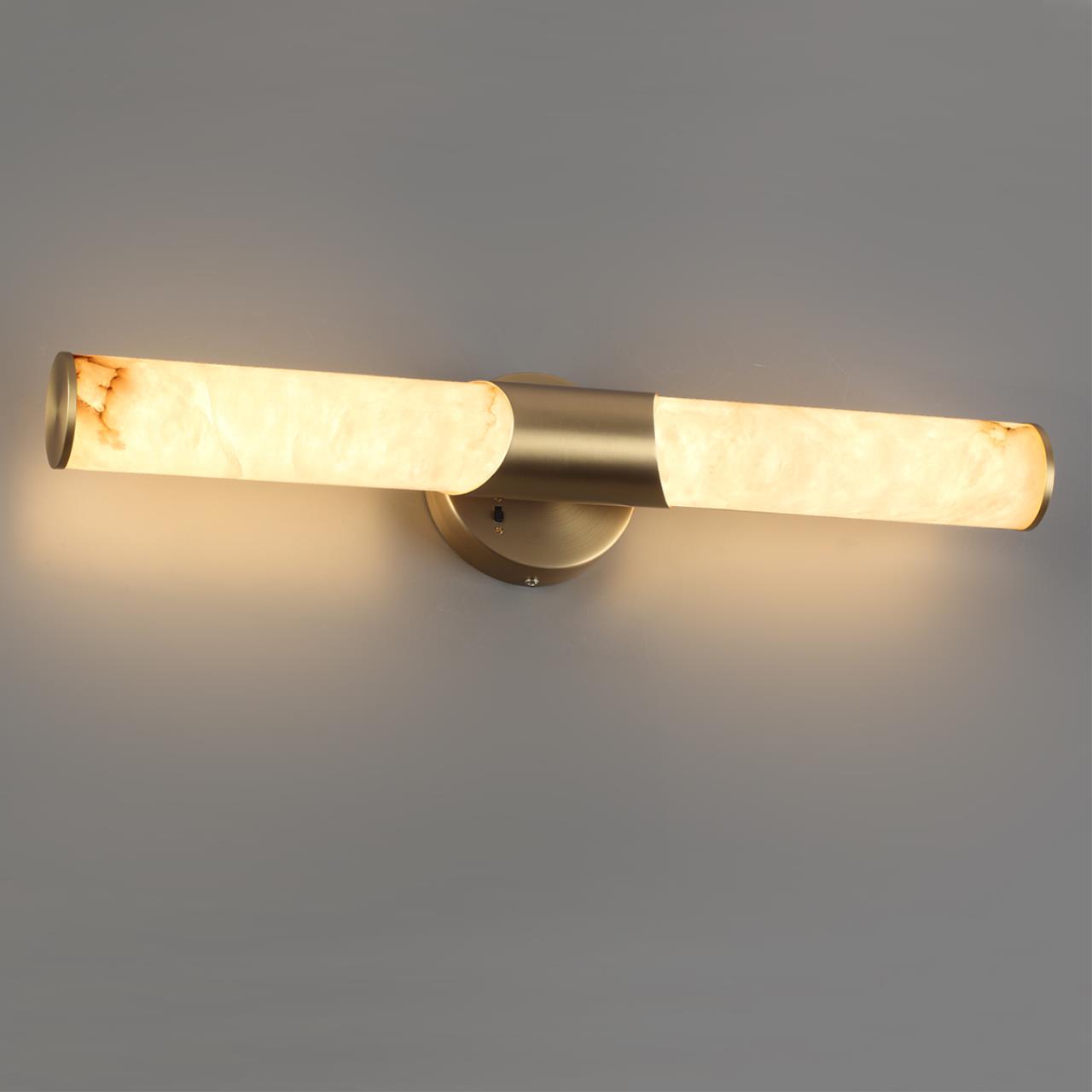 6672/12WL L-VISION ODL24 199 Настенный светильник латунь/металл/алебастр IP20 LED 12W 540Лм 3000K/4000K MARBELLA — изображение 4