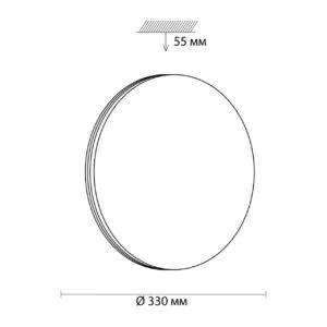 7791/ALN MINI SN 208 Светильник пластик/белый/хром LED 18Вт 4000K D330 IP43 SMALLI