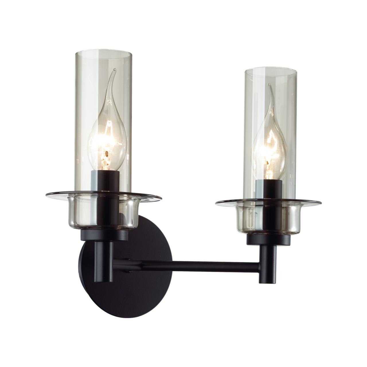 6555/2W CLASSI LN26 100 черный/дымчатый/металл/стекло Бра E14 2*40W 220V MADONNA — изображение 4