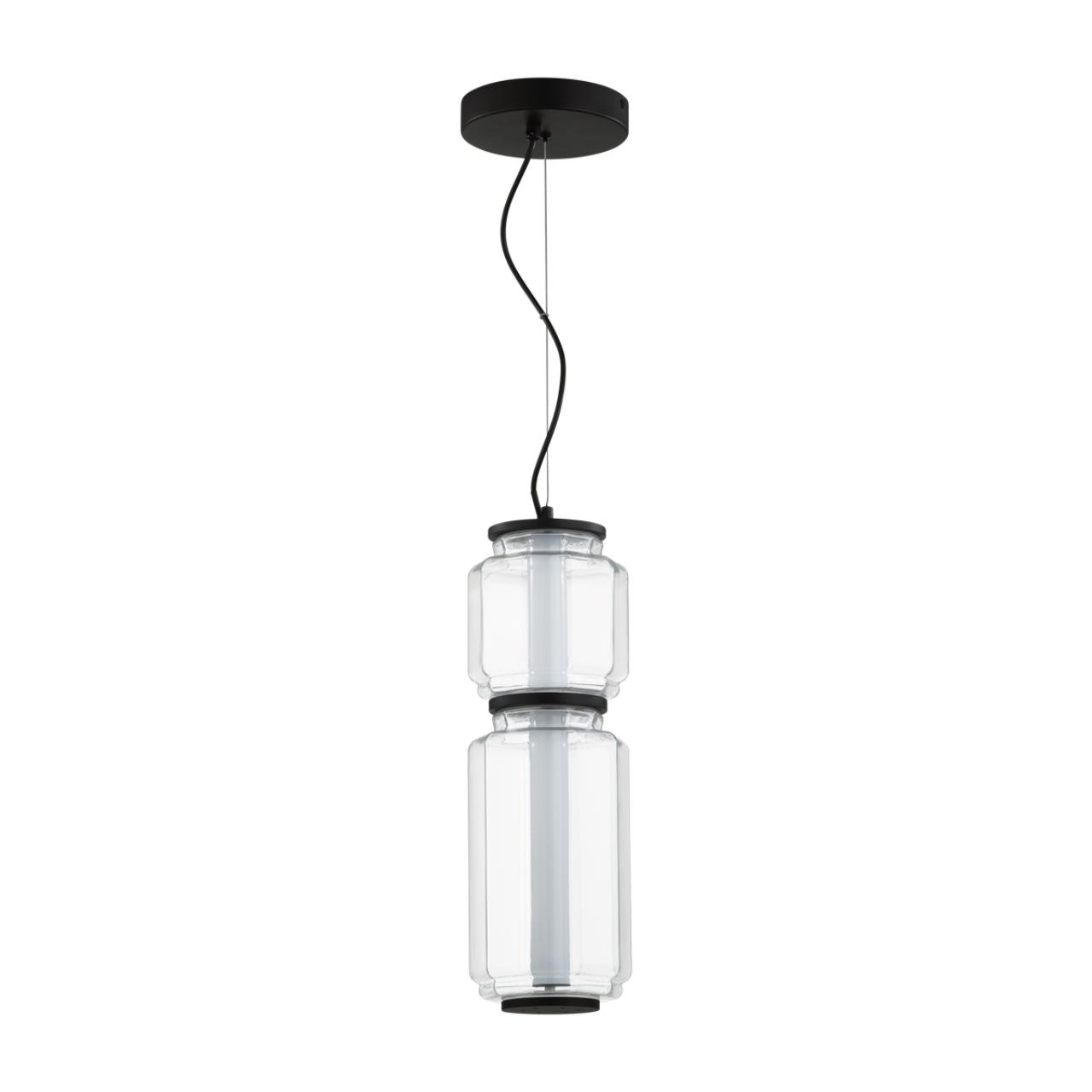 5409/20L HIGHTECH ODL_EX24 105 черный/прозрачный/металл/стекло/акрил Подвес LED 20W 3000K 1480Лм JAM